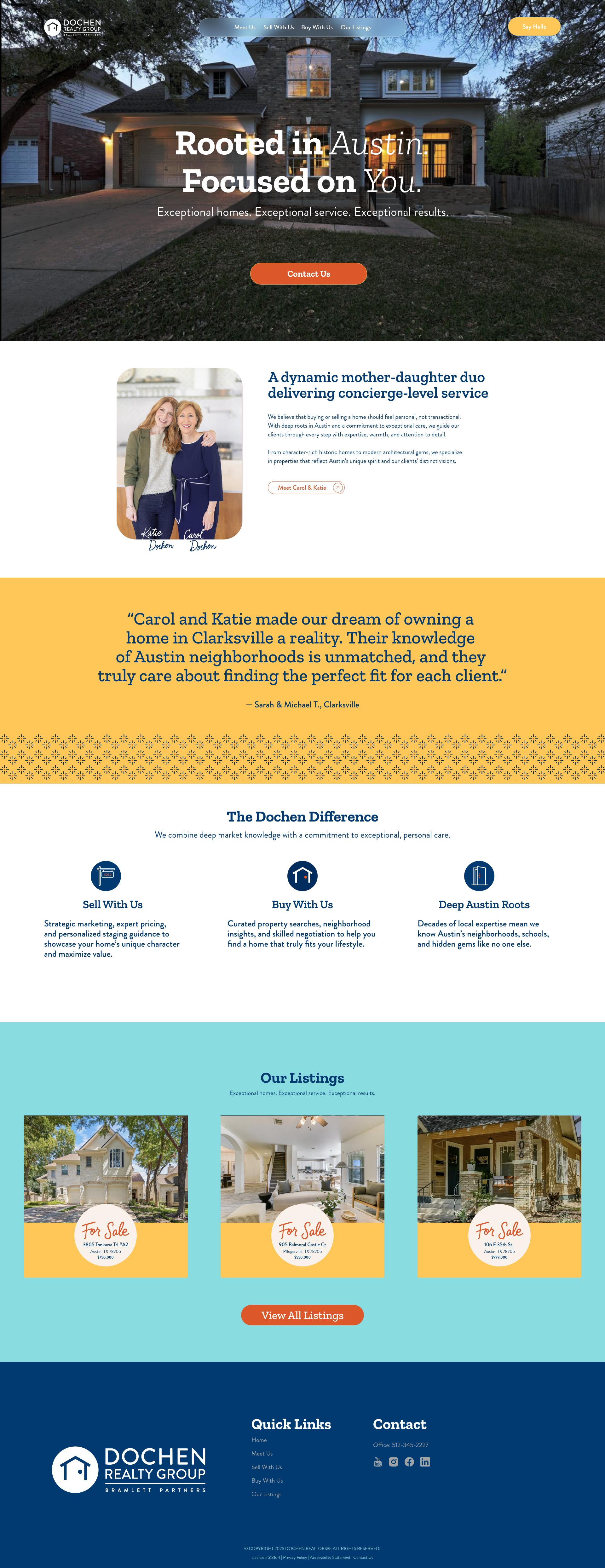 Dochen Realtors — Web Design